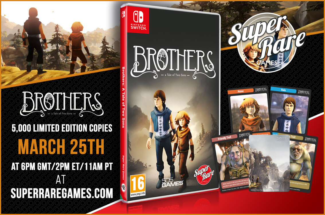 protein automatisk Ny ankomst 505 Games » Brothers: A Tale of Two Sons to Receive Physical Release on Nintendo  Switch™